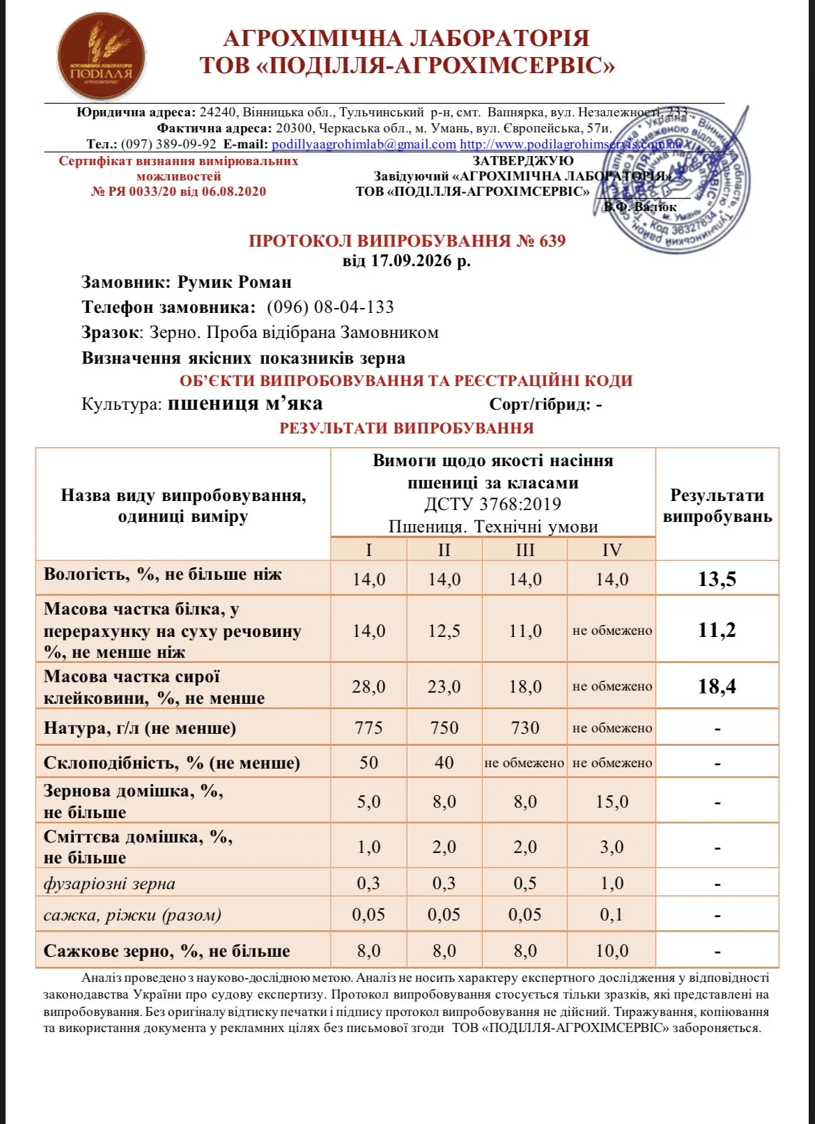 Продам пшеницю 3 клас до 100т